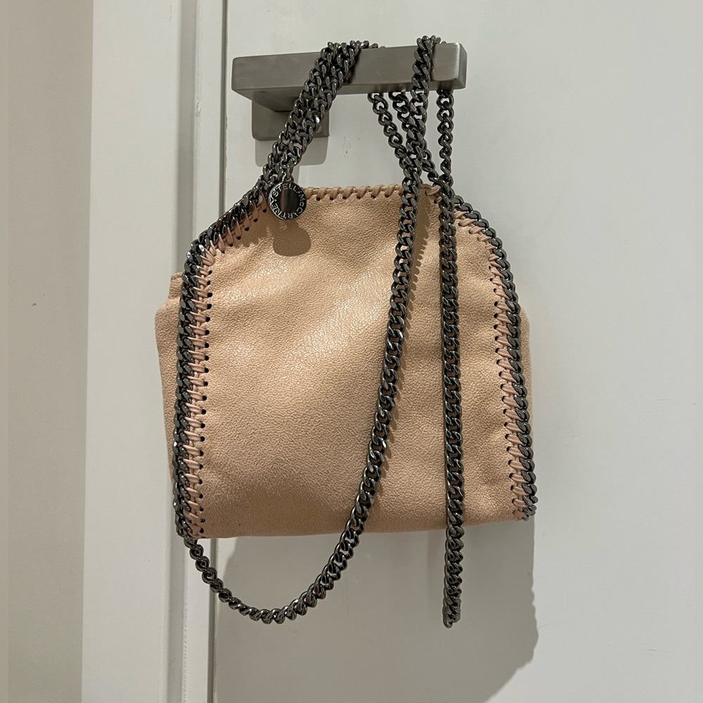 Stella McCartney Falabella Tiny Beige Tote Bag